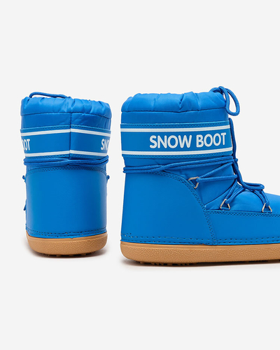 Royalfashion Bottes de neige bleues pour femme avec trépointe Soblesia