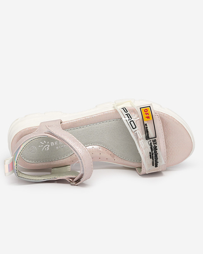 Sandales brillantes rose clair pour filles Lorij - Footwear