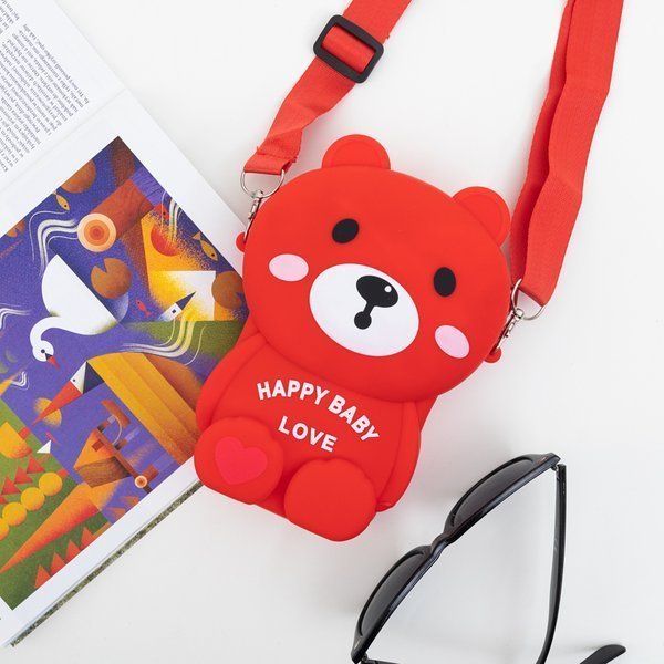 Sac à main ours en peluche rouge - Sacs à main
