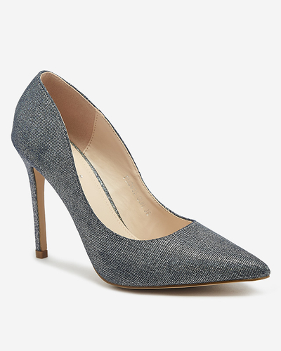 Escarpins à talon pour femme graphite holographique Soddo Footwear
