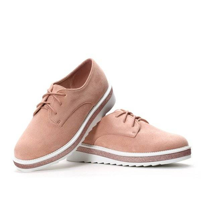 OUTLET Creepers roses, nouées et lisses - Chaussures