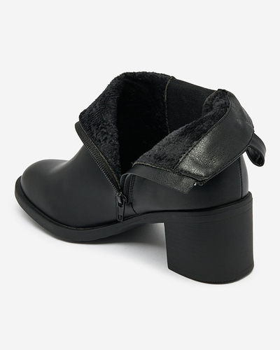 Royalfashion Bottes noires pour femme sur tige Nanhelyna