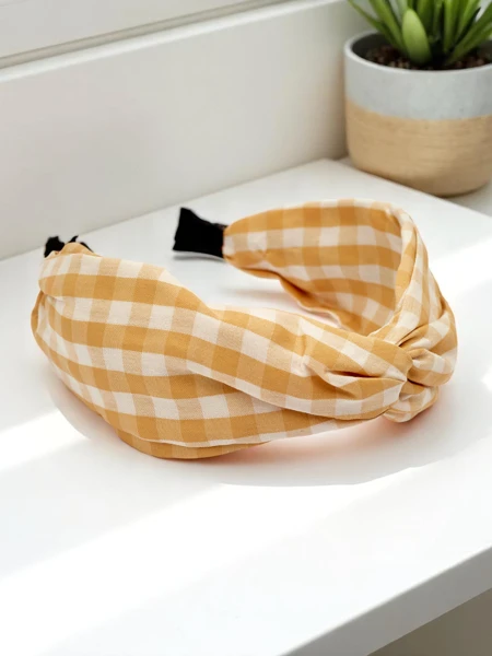 Royalfashion Serre-tête à carreaux Clara