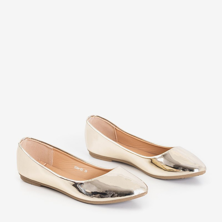 OUTLET Ballerines femme laquées or Fama - Footwear