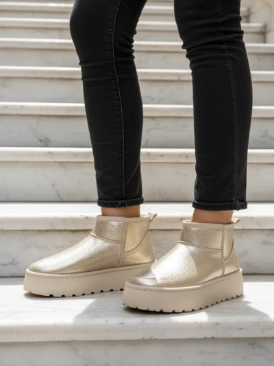 Royalfashion Bottes de neige à plateforme pour femmes a'la Dagodo