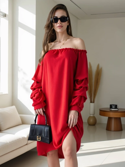 Robe lisse pour femmes Royalfashion à la mode espagnole avec volants
