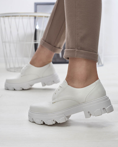 Demi-bottes blanches pour femme Delgor- Footwear