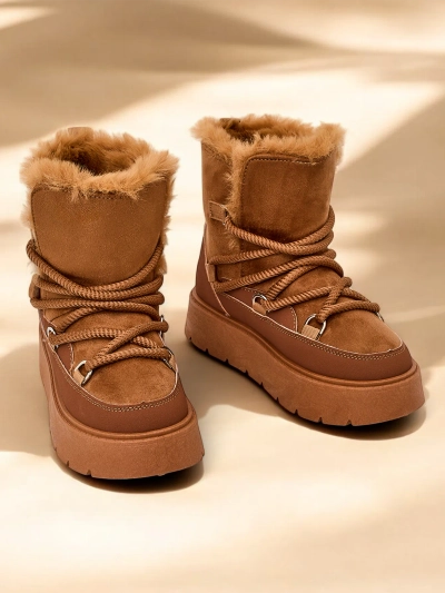 Bottes de neige à lacets pour femmes de Royalfashion Liloz