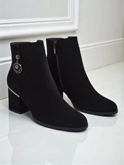Bottines pour femmes mates à talons épais Vioi