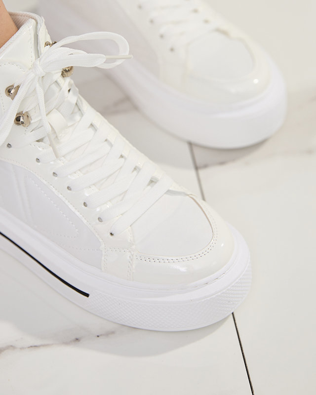 Baskets de sport femme blanches Asmako- Buty