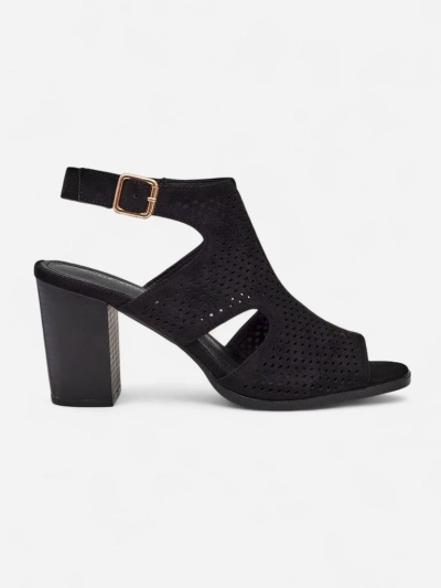 Royalfashion sandales ajourées à talon bloc pour femmes Abetle