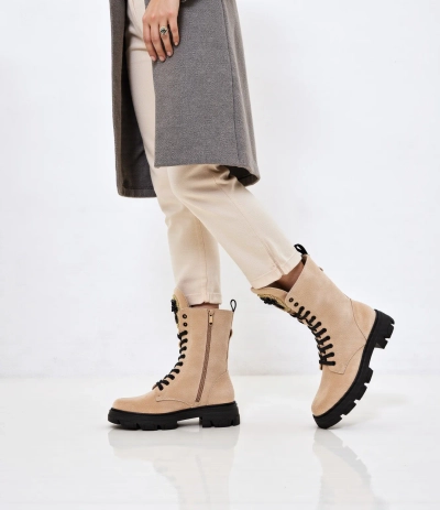 Bottes de travail pour femmes en éco-suède Royalfashion Moxox