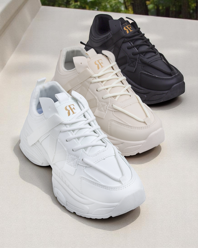 Royalfashion Baskets de sport pour femmes sur une semelle épaisse Quensi