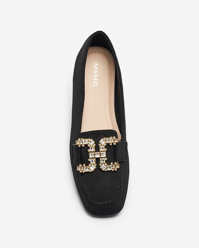 Mocassins noirs pour femmes Jaorica- Footwear