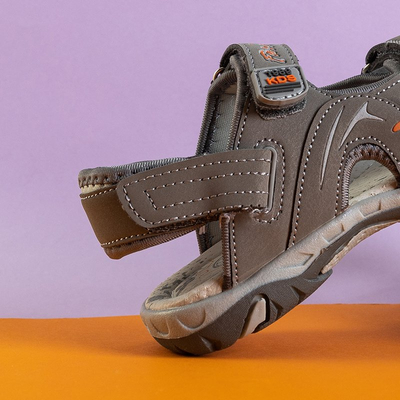 Sandales velcro Tores grises pour garçon - Footwear