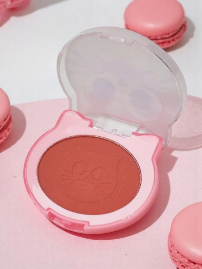 Kevin&Coco Cat Toast Blush Blush pressé Chocolat