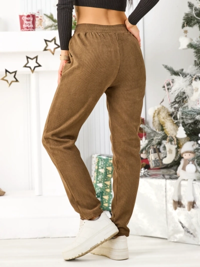Royalfashion Pantalons de survêtement chauds pour femmes de grande taille