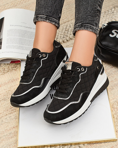 Royalfashion Baskets sportives pour femme à talon Lololi