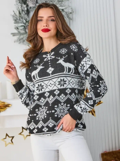 Pull de Noël pour femmes Royalfashion avec Père Noël