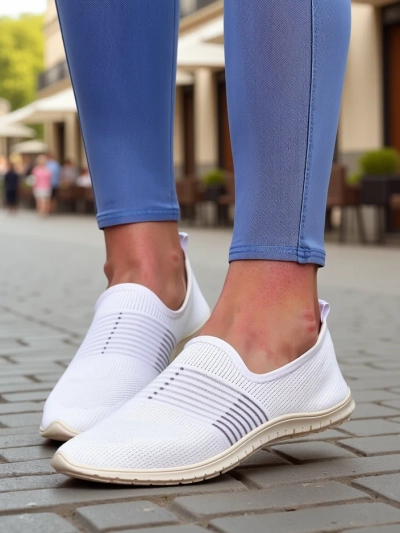 Royalfashion Chaussures de sport à enfiler pour femmes Ollabes