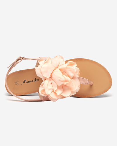 Sandales poudrées pour femme avec une fleur Nerikala - Chaussures