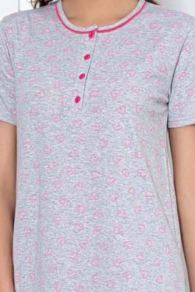Royalfashion Chemise de nuit pour femme en forme de cœur
