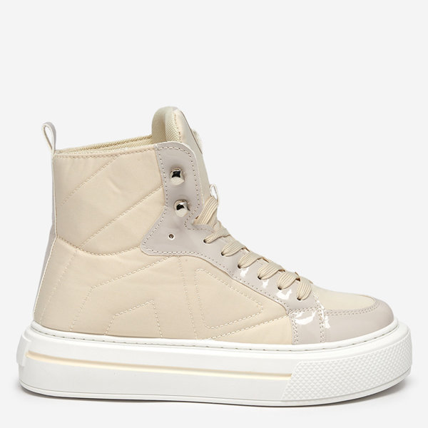 OUTLET Baskets de sport pour femmes beiges Asmako- Footwear