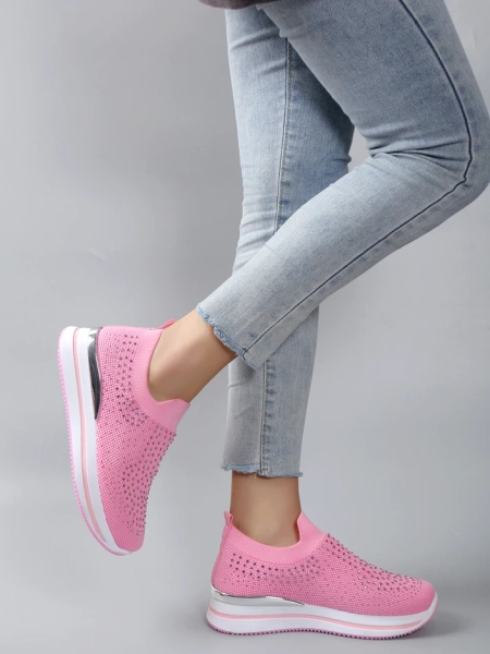 Chaussures de sport à enfiler Royalfashion pour femmes avec des strass Ceromie