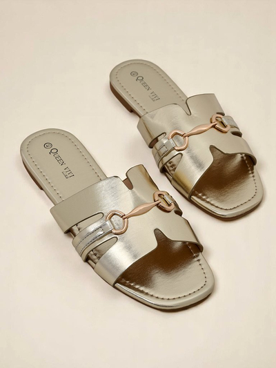 Mules plates Royalfashion pour femme Lina