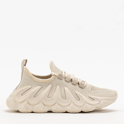 Chaussures de sport beiges pour femme avec une semelle Octapiso unique - Footwear