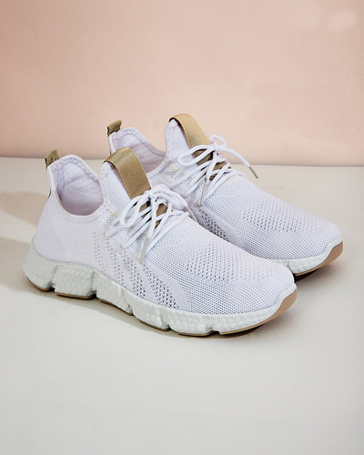 Chaussures de sport blanches et beiges pour femmes Baym - Footwear