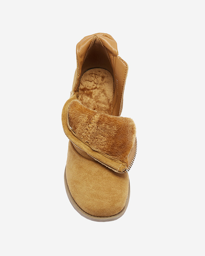 Bottes isolées Camel pour femmes sur le poteau Karela - Footwear