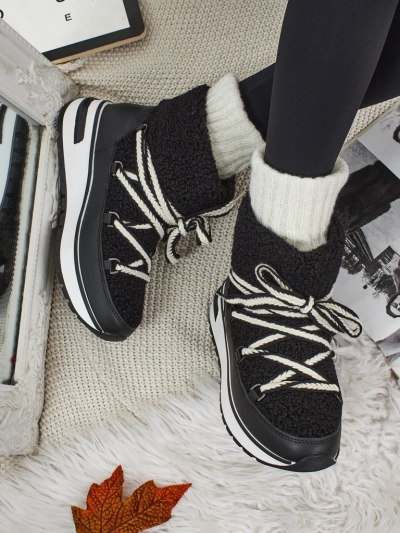 Bottes pour femmes style bottes de neige avec fourrure Verruna