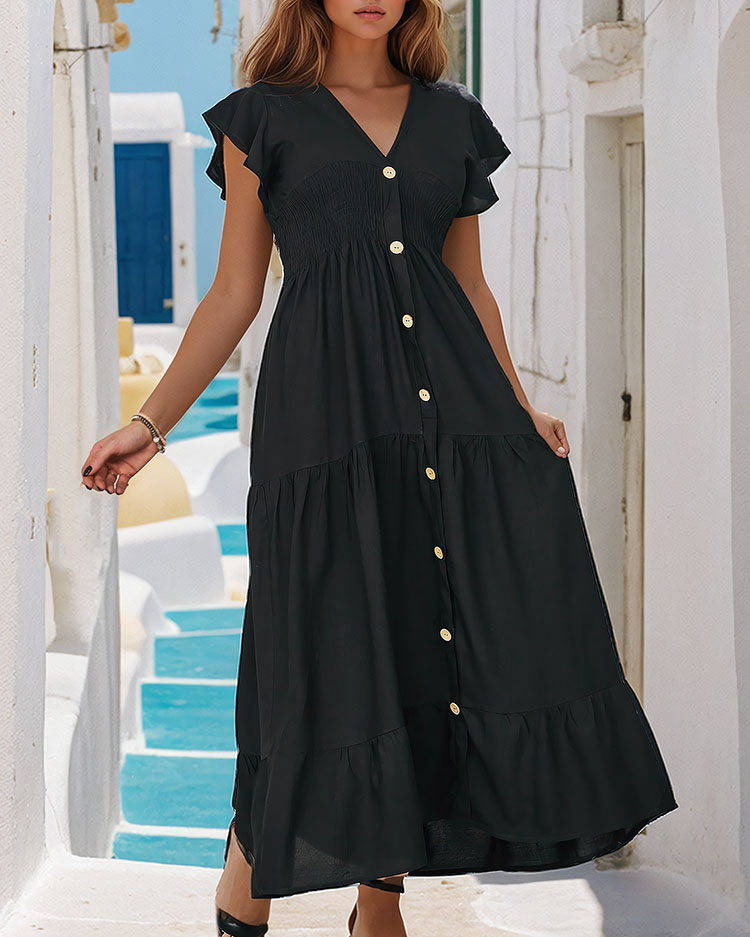 Royalfashion Robe femme longueur genou