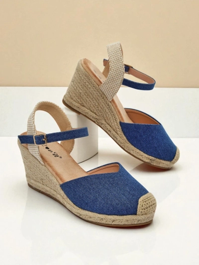 Royalfashion Sandales compensées pour femme Solara Espadrilles