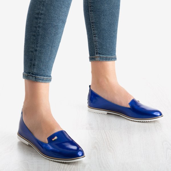Mocassins Cyganeska femme bleu cobalt - Chaussures 1