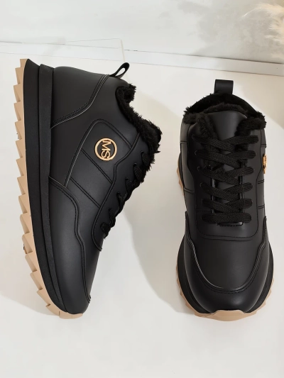 Royalfashion Baskets chauffantes pour femme avec fourrure Casot