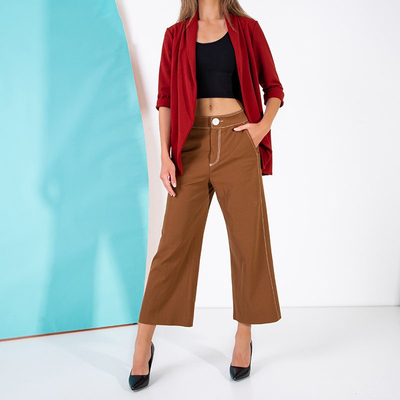 Cape rouge femme sans fermeture - Vêtements