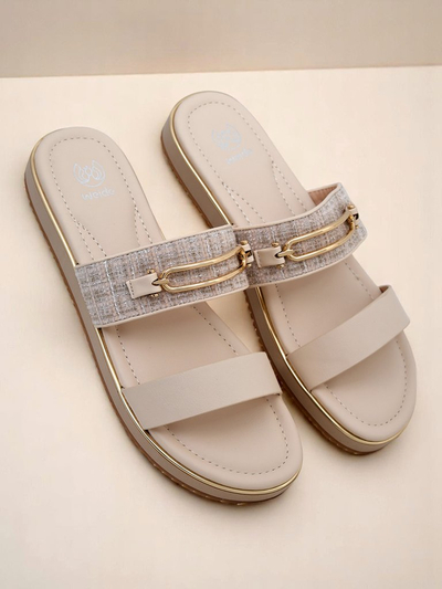 Royalfashion Pantoufles plates pour femmes Mamma
