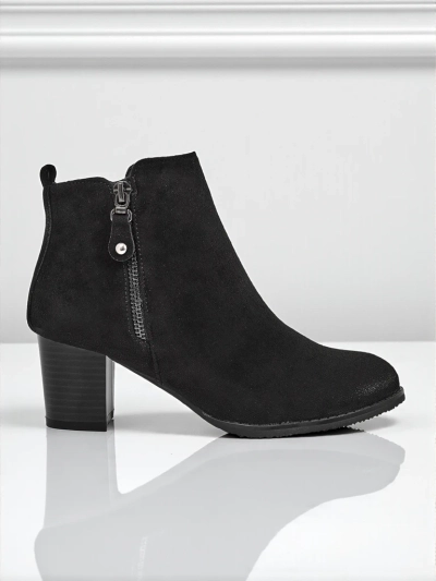 Bottines pour femmes en éco-daim à talons Midnight Bloom