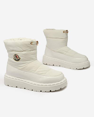 Royalfashion Bottes de neige à enfiler pour femme de couleur blanche Ireda
