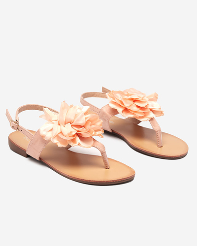 Sandales poudrées pour femme avec une fleur Nerikala - Chaussures