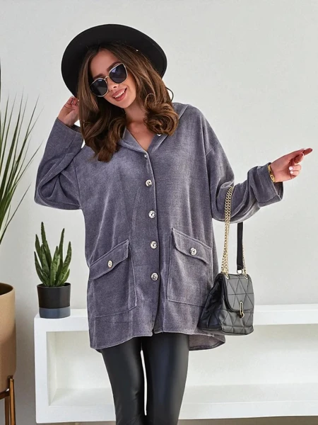 Gilet pour femme Royalfashion avec des boutons en or GRANDE TAILLE