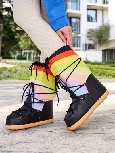 Chaussures de style botte de neige pour femmes Royalfashion Tencce
