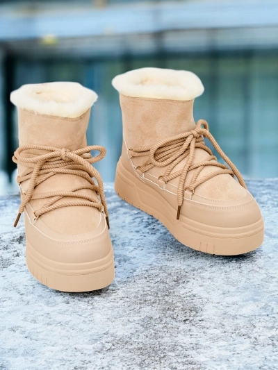 Bottes de neige à lacets pour femmes Royalfashion Moniuc