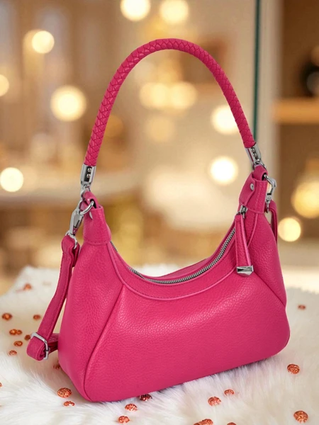 Royalfashion Petit sac à main pour femme en cuir écologique avec sangle décorative Lacquea