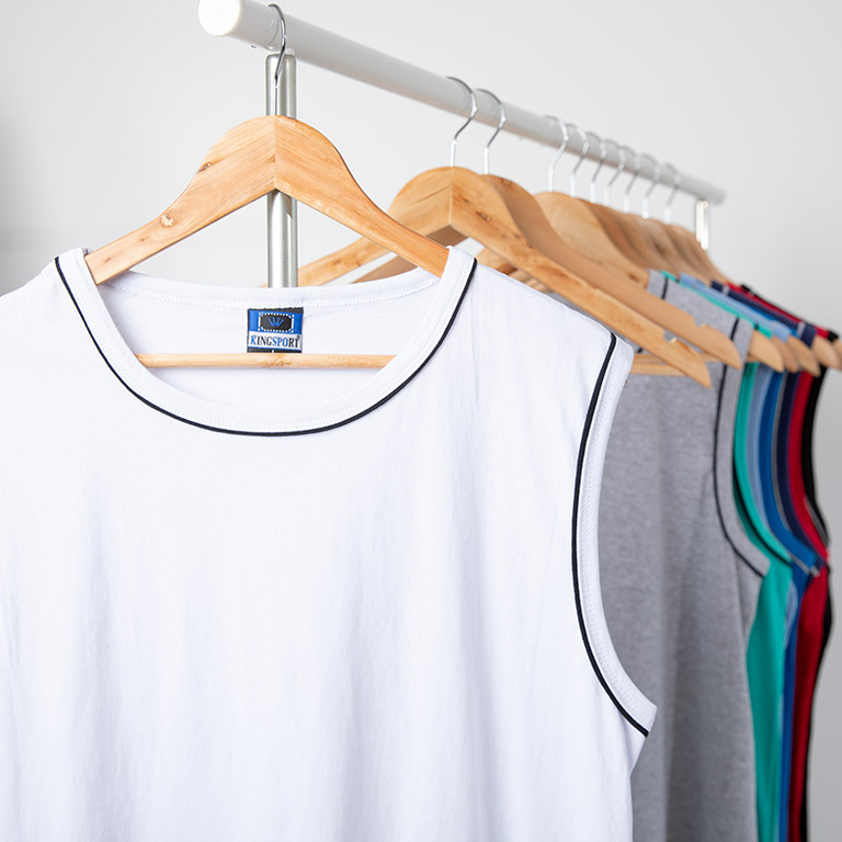 Chemise sans manches blanche pour homme - Vêtements