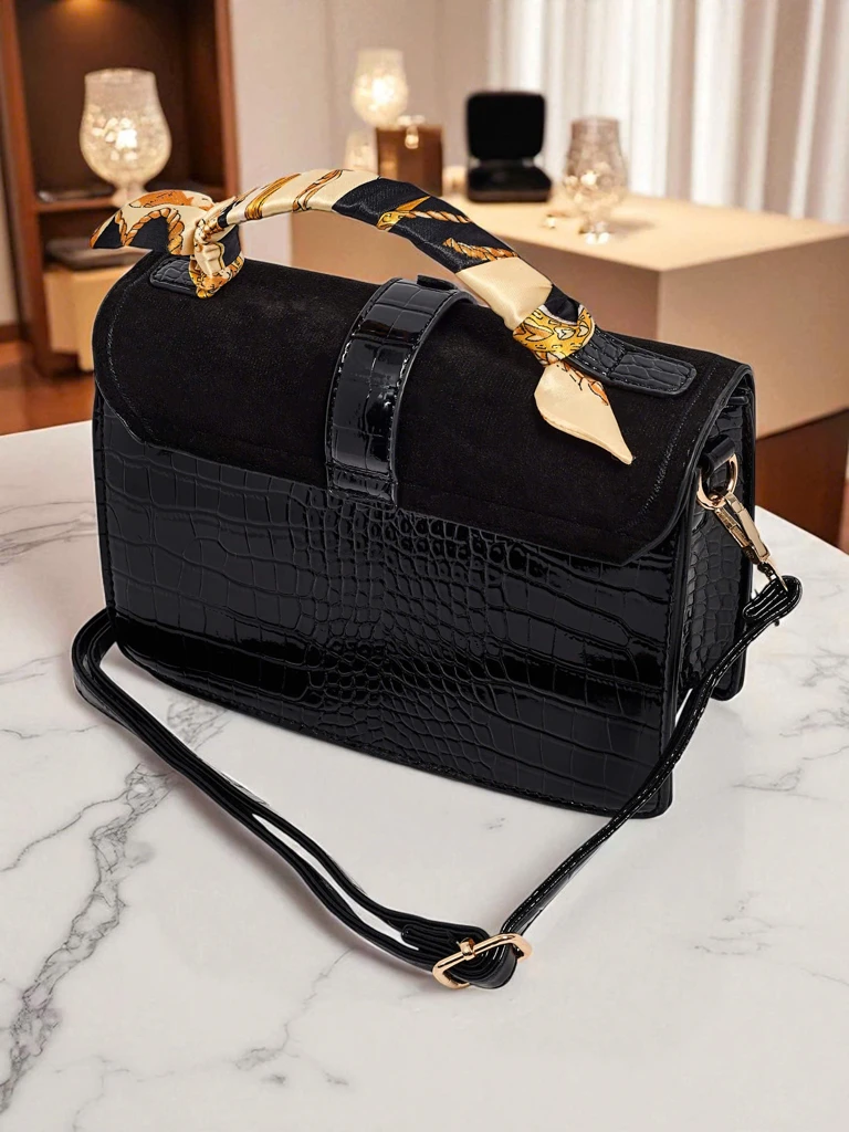 Petit sac à main verni en cuir écologique Velar Nook