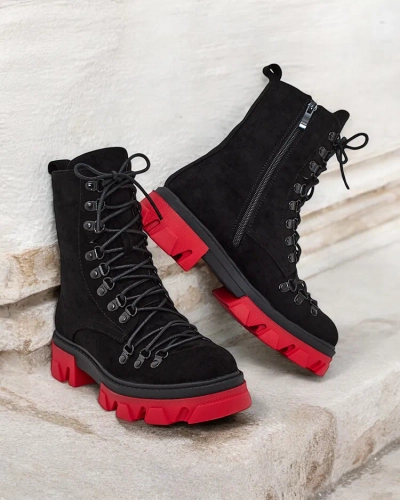 Royalfashion Bottes à lacets pour femmes Xorri