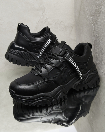 Chaussures de sport noires pour femmes Evilpo- Footwear